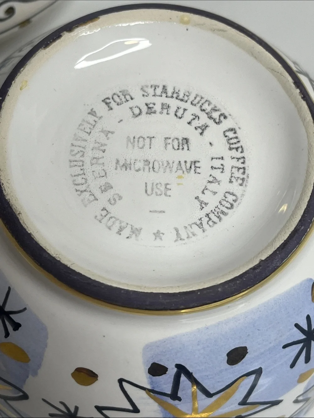 Starbucks Vintage 1998 "Tea for One" hand-painted from Italy - Picture 2 of 6
